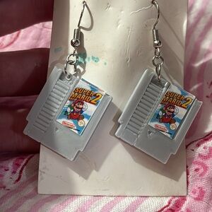 Super Mario 2 Cartridge Earrings